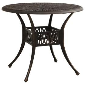 Bronze cast aluminum garden table 90x90x74 cm by vidaXL, Garden tables - Ref: Foro24-315585, Price: 178,08 €, Discount: %