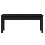 Garden bench solid black pine wood 109x44x45 cm by vidaXL, garden benches - Ref: Foro24-824008, Price: 66,71 €, Discount: %