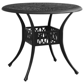 Black cast aluminum garden table 90x90x74 cm by vidaXL, Garden tables - Ref: Foro24-315586, Price: 205,58 €, Discount: %