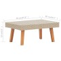 Set de muebles de jardín 2 pzas y cojines ratán sintético beige de vidaXL, Conjuntos de jardín - Ref: Foro24-3059330, Precio:...