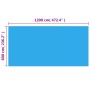 Rectangular PE blue pool cover 1200x600 cm by vidaXL, Pool covers - Ref: Foro24-92962, Price: 199,48 €, Discount: %