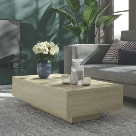 Engineered wood Sonoma oak coffee table 100x49.5x31 cm by vidaXL, Coffee table - Ref: Foro24-803392, Price: 58,99 €, Discount: %