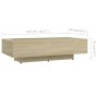 Couchtisch Holzwerkstoff Eiche Sonoma 100x49,5x31 cm von vidaXL, Couchtisch - Ref: Foro24-803392, Preis: 58,99 €, Rabatt: %