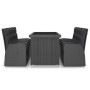 Garten Esszimmer Set 9 Stück und Kissen schwarz synthetischen Rattan von vidaXL, Gartensets - Ref: Foro24-3059343, Preis: 1,0...