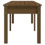 2-Sitzer-Gartenbank aus massivem braunem Kiefernholz 159,5 x 44 x 45 cm von vidaXL, Gartenbänke - Ref: Foro24-824014, Preis: ...