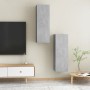 TV furniture 2 pcs concrete gray plywood 30.5x30x90 cm by vidaXL, TV Furniture - Ref: Foro24-803353, Price: 103,72 €, Discoun...