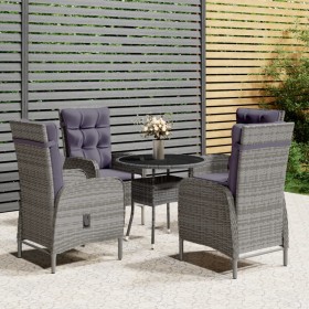 5-piece synthetic rattan garden bistro set in gray color. by vidaXL, Garden sets - Ref: Foro24-3058550, Price: 881,99 €, Disc...