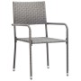 Set comedor jardín 5 pzas ratán sintético gris antracita y gris de vidaXL, Conjuntos de jardín - Ref: Foro24-3059445, Precio:...