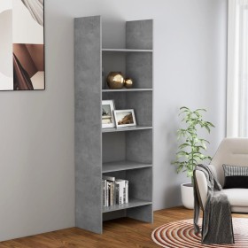 Betongraues Sperrholzregal 60x35x180 cm von vidaXL, Bücherregale und Regale - Ref: Foro24-803411, Preis: 63,95 €, Rabatt: %