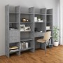 Concrete gray plywood shelving 60x35x180 cm by vidaXL, Bookcases and shelves - Ref: Foro24-803411, Price: 64,92 €, Discount: %