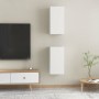 Muebles para TV 2 uds madera contrachapada blanco 30,5x30x60 cm de vidaXL, Muebles TV - Ref: Foro24-803327, Precio: 64,25 €, ...