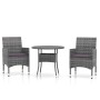 Garden dining set 3 pieces gray synthetic rattan by vidaXL, Garden sets - Ref: Foro24-3058479, Price: 226,97 €, Discount: %