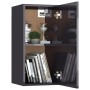 Hochglanzgrauer TV-Schrank aus Sperrholz, 30,5 x 30 x 60 cm von vidaXL, TV-Möbel - Ref: Foro24-803342, Preis: 33,99 €, Rabatt: %