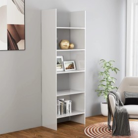 Regal aus glänzend weißem Sperrholz, 60 x 35 x 180 cm von vidaXL, Bücherregale und Regale - Ref: Foro24-803413, Preis: 68,99 ...