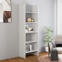 Glossy white plywood shelf 60x35x180 cm by vidaXL, Bookcases and shelves - Ref: Foro24-803413, Price: 70,23 €, Discount: %