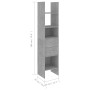 Betongraues Sperrholzregal 40x35x180 cm von vidaXL, Bücherregale und Regale - Ref: Foro24-803420, Preis: 54,10 €, Rabatt: %