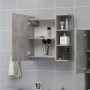 Bathroom mirror cabinet in gray concrete plywood 62.5x20.5x64 cm by vidaXL, bathroom vanities - Ref: Foro24-803312, Price: 72...