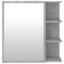 Bathroom mirror cabinet in gray concrete plywood 62.5x20.5x64 cm by vidaXL, bathroom vanities - Ref: Foro24-803312, Price: 72...