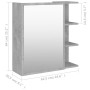 Bathroom mirror cabinet in gray concrete plywood 62.5x20.5x64 cm by vidaXL, bathroom vanities - Ref: Foro24-803312, Price: 72...