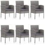 Set comedor jardín 7 pzas ratán sintético gris antracita y gris de vidaXL, Conjuntos de jardín - Ref: Foro24-3059421, Precio:...