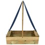 Sandbox with impregnated pine wood roof 80x60x97.5 cm by vidaXL, sandboxes - Ref: Foro24-3059958, Price: 47,72 €, Discount: %