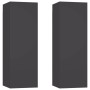 Muebles para TV 2 uds madera contrachapada gris 30,5x30x90 cm de vidaXL, Muebles TV - Ref: Foro24-803349, Precio: 98,83 €, De...