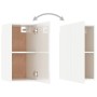 TV-Schrank, 2 Stück, glänzendes weißes Sperrholz, 30,5 x 30 x 60 cm von vidaXL, TV-Möbel - Ref: Foro24-803339, Preis: 72,04 €...