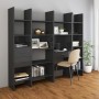 Glossy gray plywood shelving 60x35x180 cm by vidaXL, Bookcases and shelves - Ref: Foro24-803415, Price: 67,02 €, Discount: %