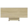 Mesa de centro madera contrachapada blanco y roble 85x55x31 cm de vidaXL, Mesas de centro - Ref: Foro24-803385, Precio: 64,99...