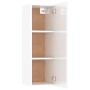 Glänzend weißer Sperrholz-TV-Schrank 30,5 x 30 x 90 cm von vidaXL, TV-Möbel - Ref: Foro24-803356, Preis: 48,99 €, Rabatt: %