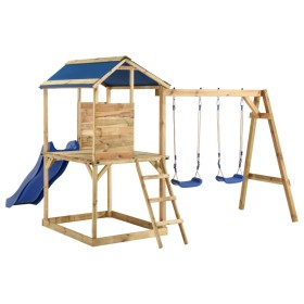 Spielplatz im Freien aus imprägniertem Kiefernholz von vidaXL, Schaukeln und Spielgeräte - Ref: Foro24-3059956, Preis: 466,56...