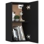 Black plywood TV cabinet 30.5x30x60 cm by vidaXL, TV Furniture - Ref: Foro24-803328, Price: 32,99 €, Discount: %