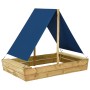 Sandbox with impregnated pine wood roof 160x100x133 cm by vidaXL, sandboxes - Ref: Foro24-3059957, Price: 69,28 €, Discount: %