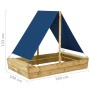 Sandbox with impregnated pine wood roof 160x100x133 cm by vidaXL, sandboxes - Ref: Foro24-3059957, Price: 69,28 €, Discount: %