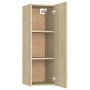 TV stand made of plywood in oak color, 30.5x30x90 cm by vidaXL, TV Furniture - Ref: Foro24-803350, Price: 48,73 €, Discount: %