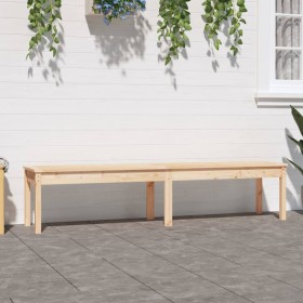 2-seater garden bench solid pine wood 203.5x44x45 cm by vidaXL, garden benches - Ref: Foro24-824018, Price: 91,27 €, Discount: %