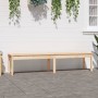 2-Sitzer-Gartenbank aus massivem Kiefernholz 203,5x44x45 cm von vidaXL, Gartenbänke - Ref: Foro24-824018, Preis: 91,27 €, Rab...