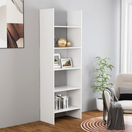 Bücherregal aus weißem Sperrholz, 60 x 35 x 180 cm von vidaXL, Bücherregale und Regale - Ref: Foro24-803407, Preis: 66,50 €, ...