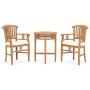 3-piece garden dining set and solid teak wood cushions by vidaXL, Garden sets - Ref: Foro24-3059999, Price: 394,13 €, Discoun...