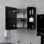 Armario de espejo de baño contrachapada negro 62,5x20,5x64 cm de vidaXL, Tocadores de baño - Ref: Foro24-803309, Precio: 78,6...