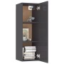 Hochglanzgrauer TV-Schrank aus Sperrholz, 30,5 x 30 x 90 cm von vidaXL, TV-Möbel - Ref: Foro24-803360, Preis: 49,48 €, Rabatt: %