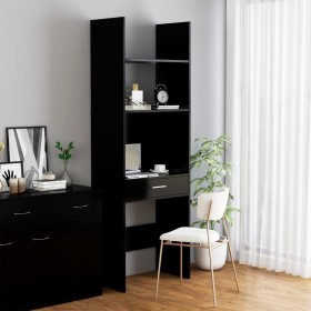 Black plywood shelf 60x35x180 cm by vidaXL, Bookcases and shelves - Ref: Foro24-803426, Price: 47,99 €, Discount: %