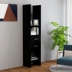 Black plywood shelf 40x35x180 cm by vidaXL, Bookcases and shelves - Ref: Foro24-803417, Price: 66,99 €, Discount: %