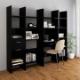 Black plywood shelf 60x35x180 cm by vidaXL, Bookcases and shelves - Ref: Foro24-803426, Price: 47,32 €, Discount: %