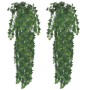 Plantas artificiales de hiedra 4 unidades verde 90 cm de vidaXL, Flora artificial - Ref: Foro24-3051480, Precio: 25,42 €, Des...