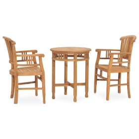 Garden dining set 3 pieces solid teak wood by vidaXL, Garden sets - Ref: Foro24-3059998, Price: 346,99 €, Discount: %