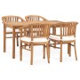 5-piece garden dining set and solid teak wood cushions by vidaXL, Garden sets - Ref: Foro24-3060018, Price: 864,57 €, Discoun...