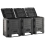 Black garden composter 1200 L by vidaXL, Composters - Ref: Foro24-312274, Price: 161,15 €, Discount: %