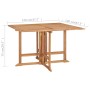 Folding garden dining set 5 pieces solid teak wood by vidaXL, Garden sets - Ref: Foro24-3059991, Price: 417,24 €, Discount: %