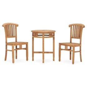 Garden dining set 3 pieces solid teak wood by vidaXL, Garden sets - Ref: Foro24-3060001, Price: 352,99 €, Discount: %